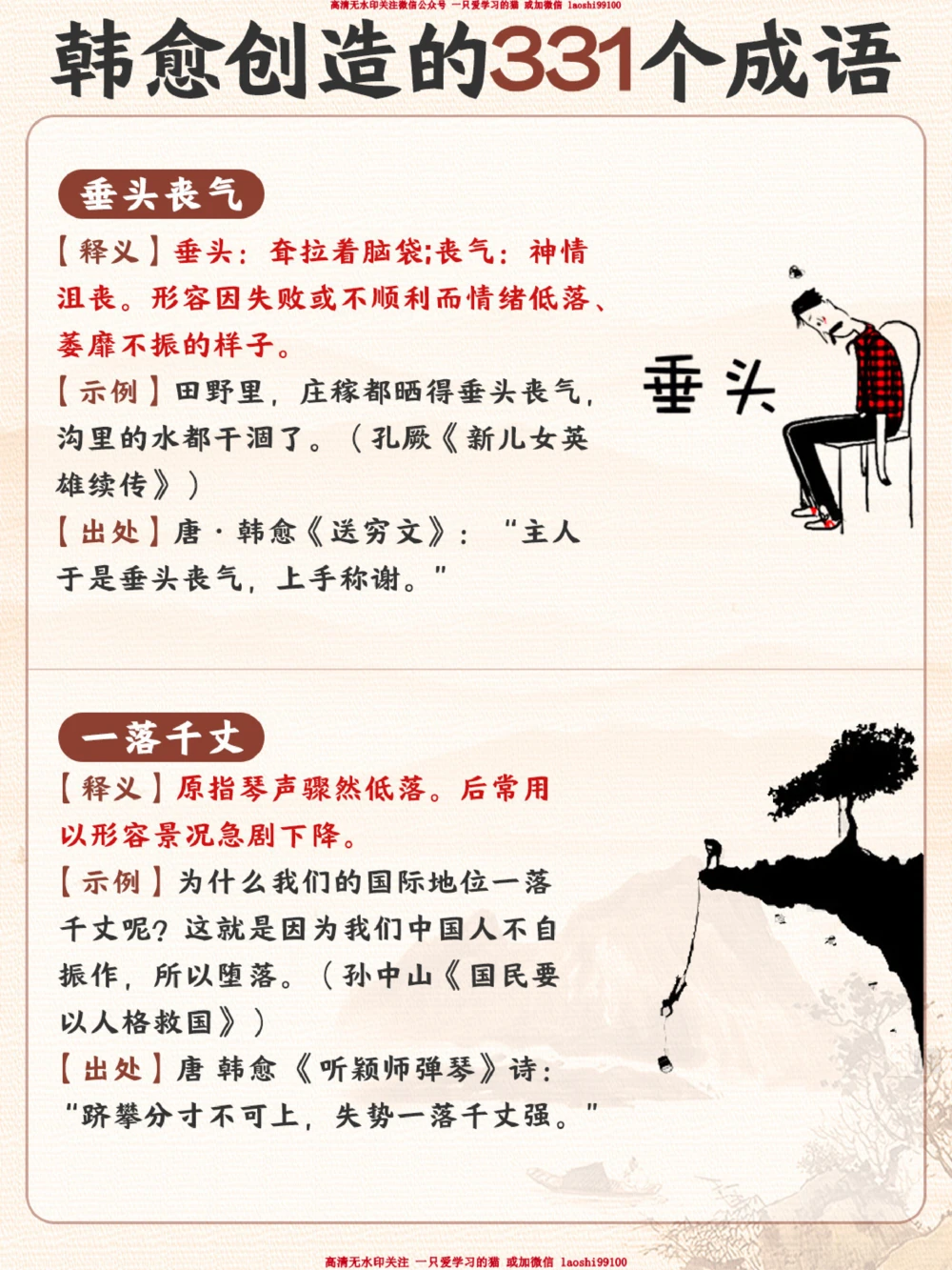 这些耳熟能详的成语居然都是韩愈创作的_2025抖音最火小学全科全年级资料大全集超完整版_小学语文VIP资源禁止外传