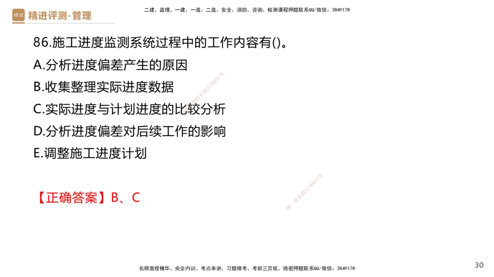 08.2025杨彬-精进测评-管理1_2026年一级建造师_2026年一建管理_2025年一建管理SVIP_03-习题精析✿实战特训✿模考通关_03-管理《精考速通带练》黄雨诗HX_讲义