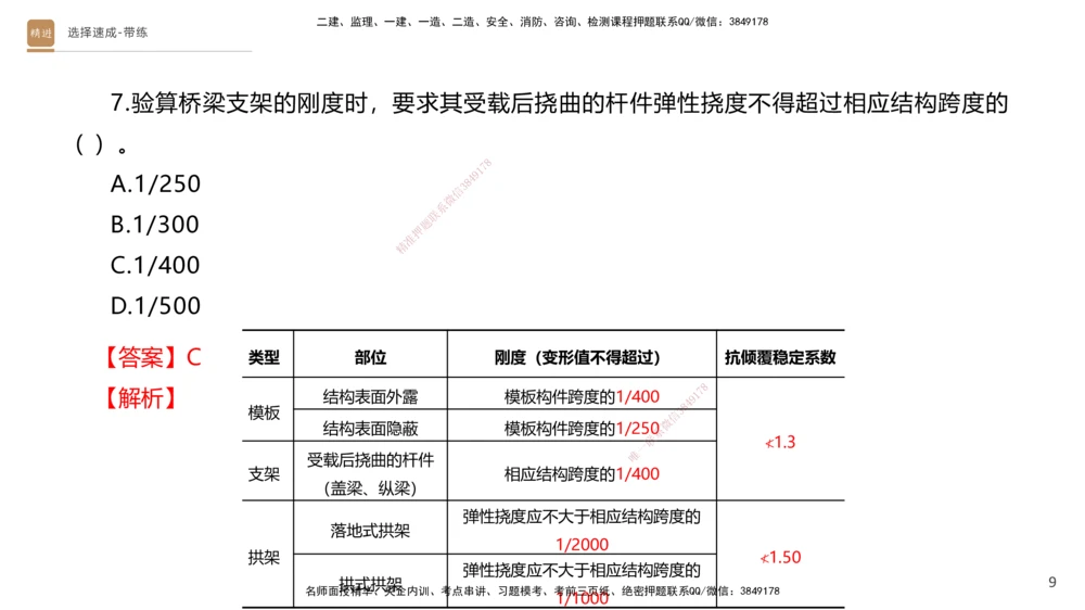 03.2025寇伟-选择速成-公路实务3（带练）_2026年一级建造师_2026年一建公路_2025年一建公路SVIP_03-习题精析✿实战特训✿模考通关_05-公路《选择速成带练》寇伟HX_讲义