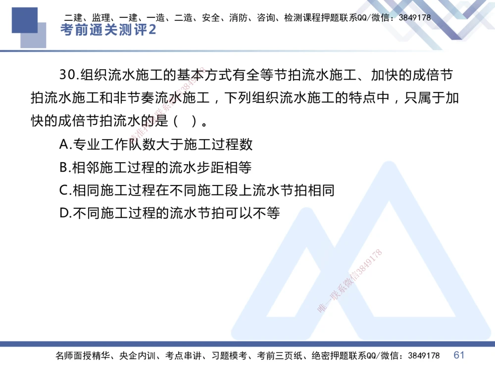 02.2025王晓丹-考前通关测评-管理2_2026年一级建造师_2026年一建管理_2025年一建管理SVIP_04-冲刺串讲✿考点强化✿小灶集训_40-管理《考前通关测评》王晓丹HX_讲义