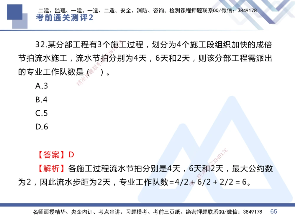 02.2025王晓丹-考前通关测评-管理2_2026年一级建造师_2026年一建管理_2025年一建管理SVIP_04-冲刺串讲✿考点强化✿小灶集训_40-管理《考前通关测评》王晓丹HX_讲义