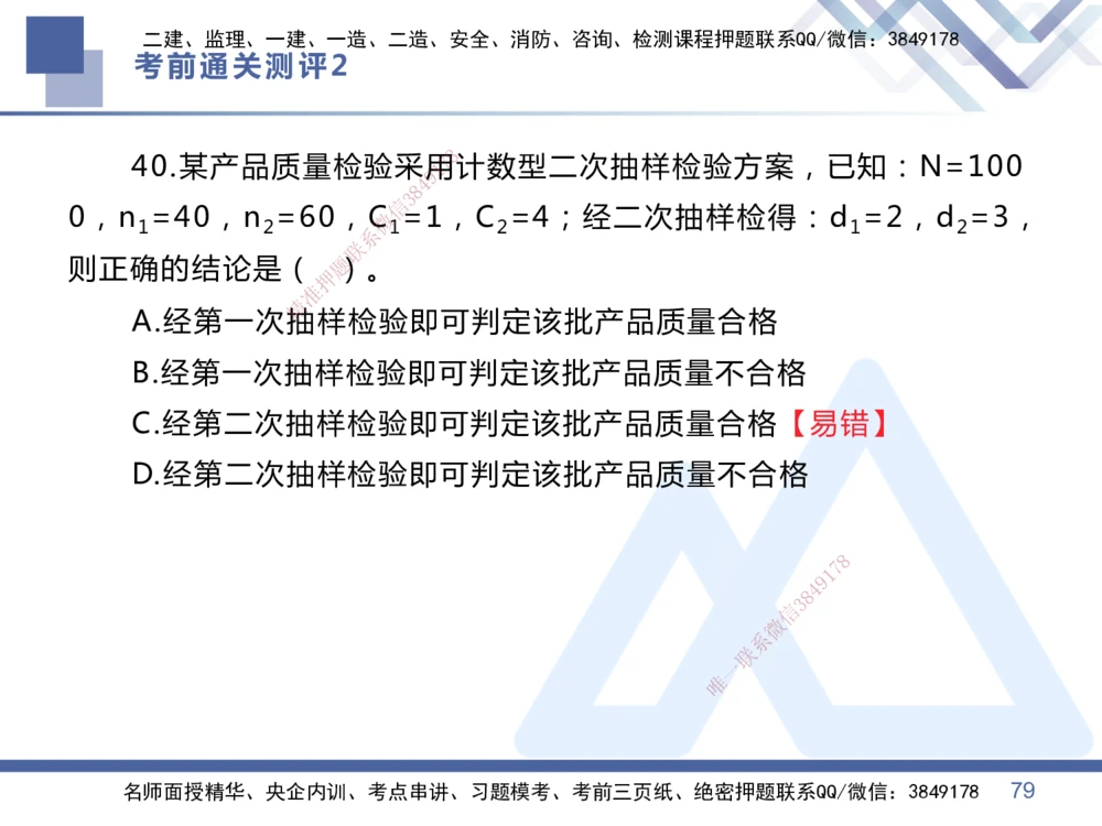02.2025王晓丹-考前通关测评-管理2_2026年一级建造师_2026年一建管理_2025年一建管理SVIP_04-冲刺串讲✿考点强化✿小灶集训_40-管理《考前通关测评》王晓丹HX_讲义