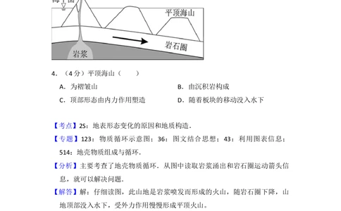 2016年高考地理试卷（北京）（解析卷）_历年高考真题合集_地理历年高考真题_新&middot;Word版2008-2025&middot;高考地理真题_地理（按省份分类）2008-2025_2008-2025&middot;（北京）地理高考真题