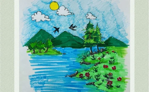 看画猜诗一首寓理趣于形象之中的哲理诗_中小学精品资料(高清可打印)_古诗词大全集281份高清资料整理版