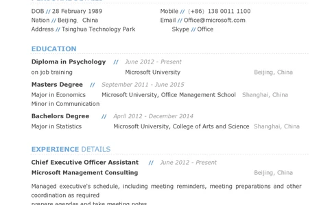 2_26考研复试_复试真题、简历模板、补充资料（旧版资料）_考研复试简历124款_6款英文模板