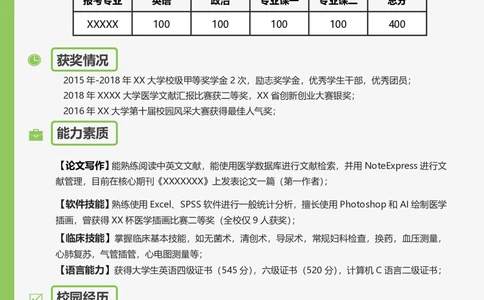 医学类_26考研复试_复试真题、简历模板、补充资料（旧版资料）_考研复试简历124款_按专业分类