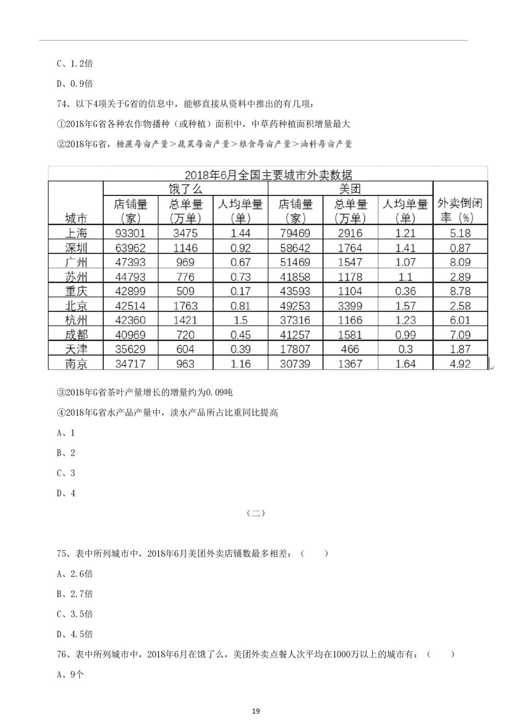 2019年中海油行测真题及答案详解_三桶油_中海油_中海油_5-重中之重中海油最新真题13年~23年_中海油招聘考试往年招聘笔试真题（13年~19年）