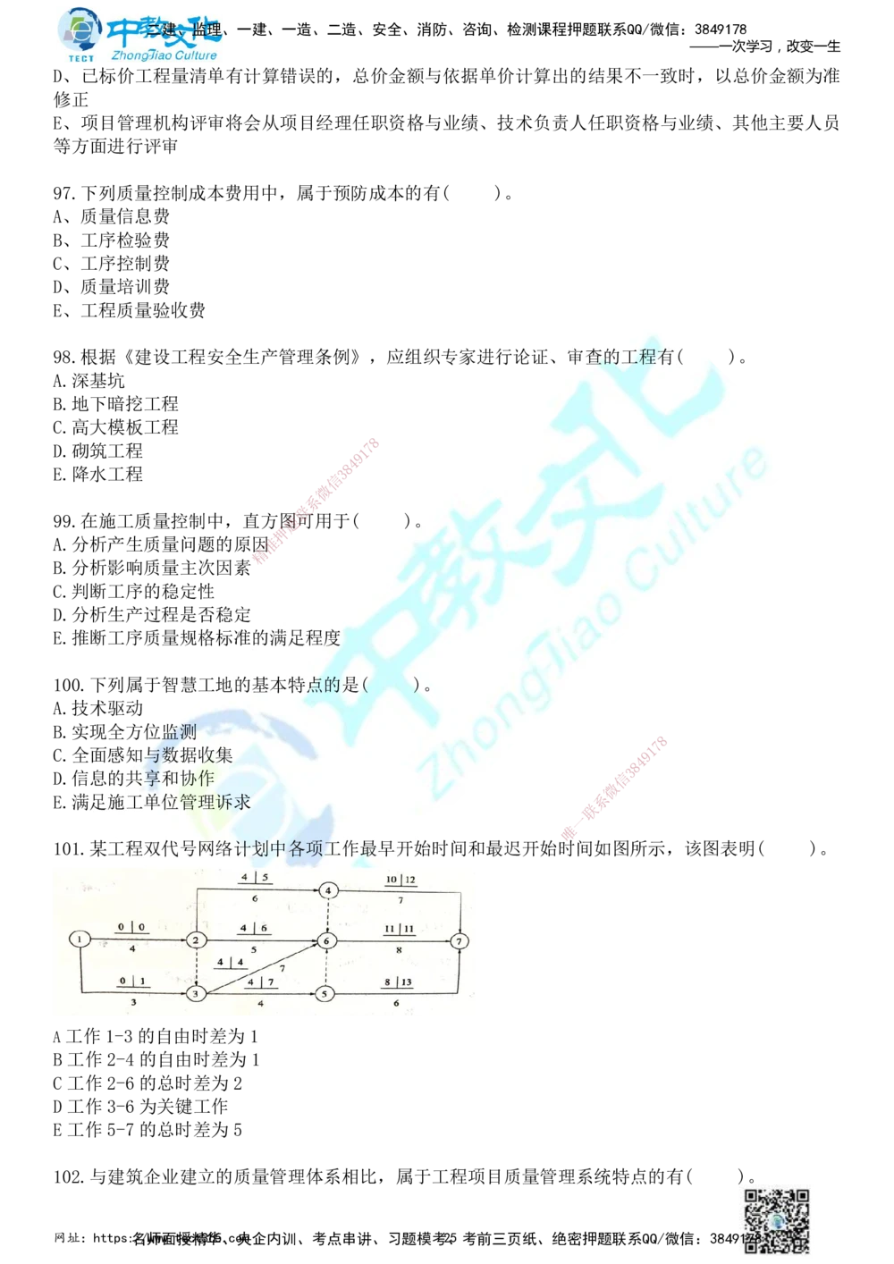 01.2025年一建《管理》冲刺_2026年一级建造师_2026年一建管理_2025年一建管理SVIP_04-冲刺串讲✿考点强化✿小灶集训_23-管理《面授冲刺卷》张天宇ZJ_课程讲义