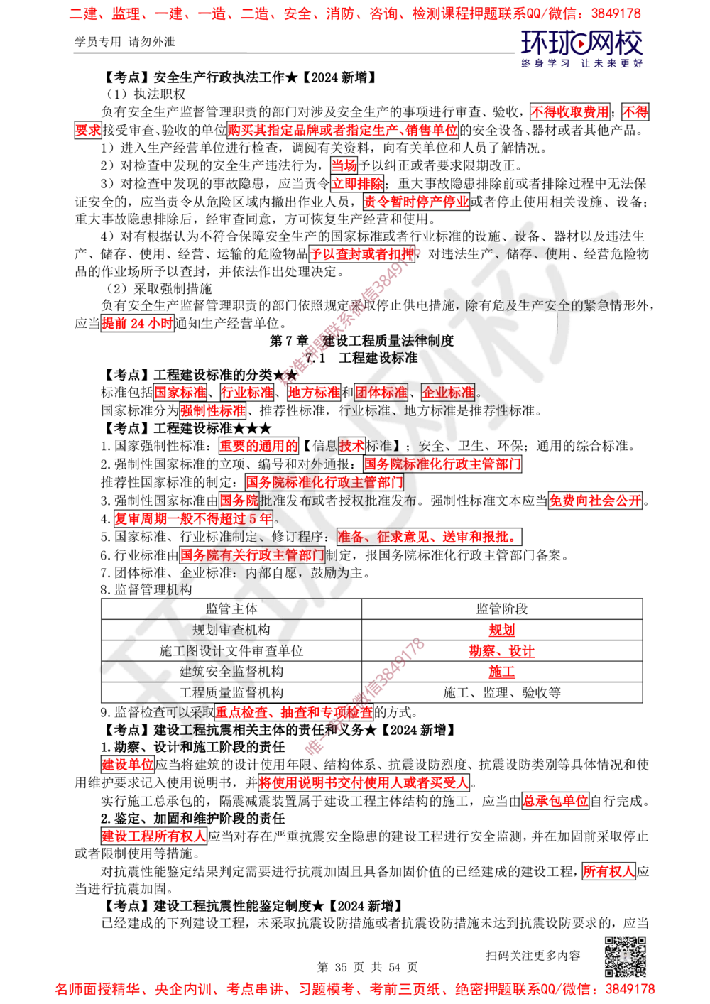 02.2025一建法规直播密训-（全）_2026年一建法规_2025年一建法规SVIP_04-冲刺串讲✿考点强化✿小灶集训_16-法规《直播密训班》安国庆HQ_讲义