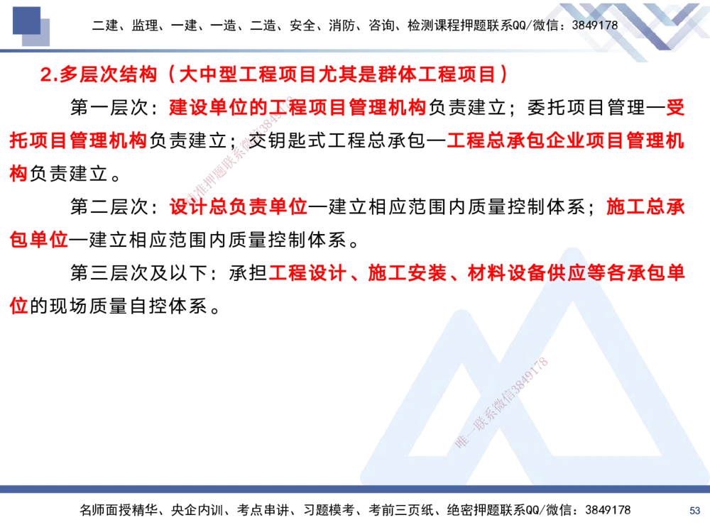 02.2025黄雨诗-考前强化直播-管理2_2026年一级建造师_2026年一建管理_2025年一建管理SVIP_04-冲刺串讲✿考点强化✿小灶集训_33-管理《考前强化直播》黄雨诗HX_讲义