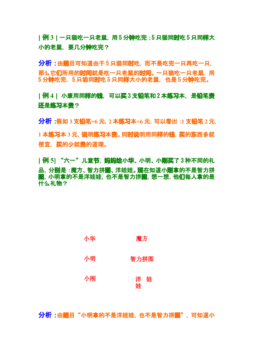 第八讲趣味智力题(1)_小学奥数举一反三1-6年级相关课程_奥数分专题题型与解题思路_小学奥数知识讲解