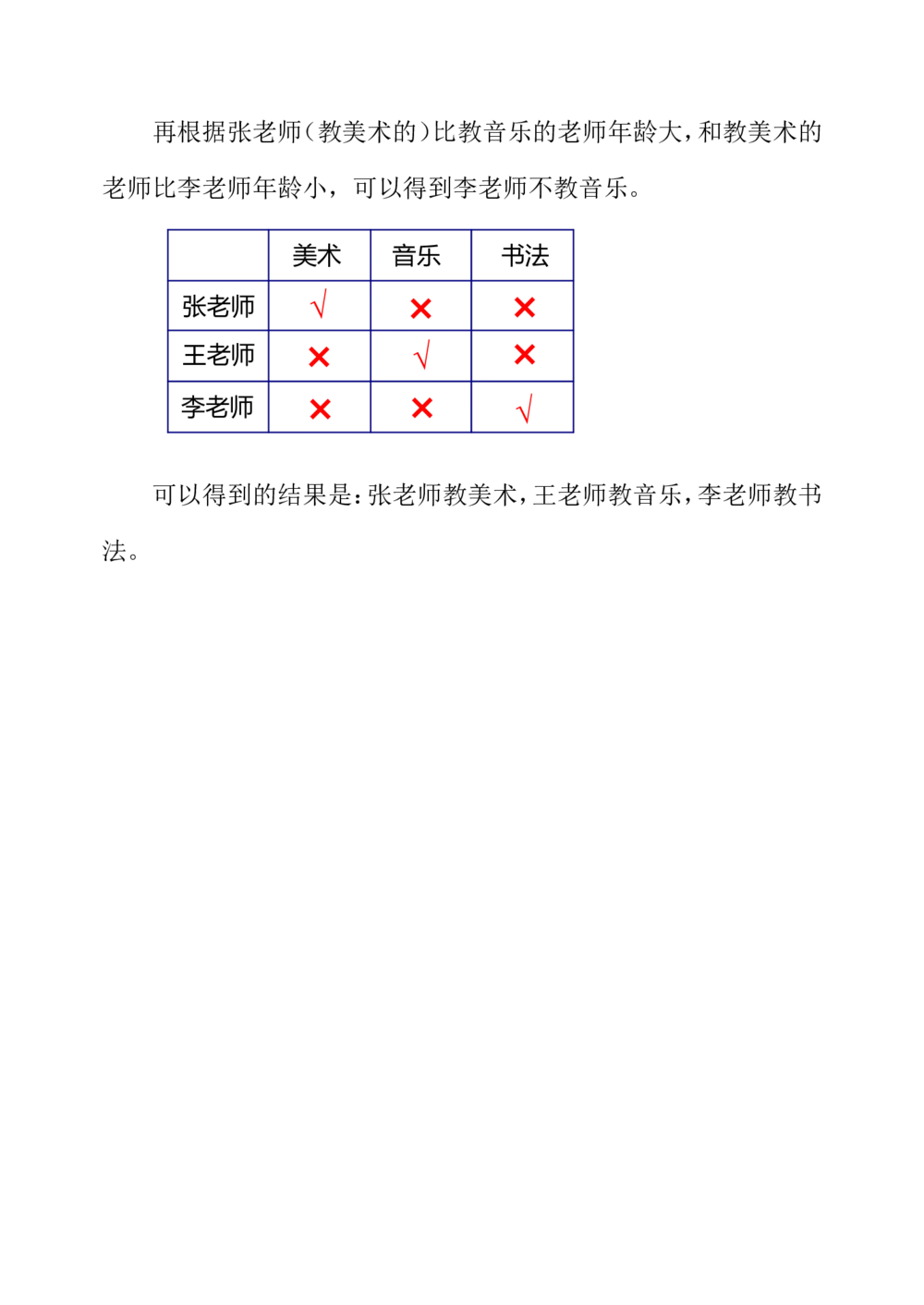 第三十四周简单推理（二）_小学奥数举一反三1-6年级相关课程_3三年级奥数《举一反三》配套讲义课件_举一反三3年级课件配套word讲义_举一反三-三年级奥数分册