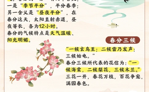 节气科普-春分时节，昼夜均而寒暑平！_2025抖音最火小学全科全年级资料大全集超完整版_小学常识VIP资源禁止外传