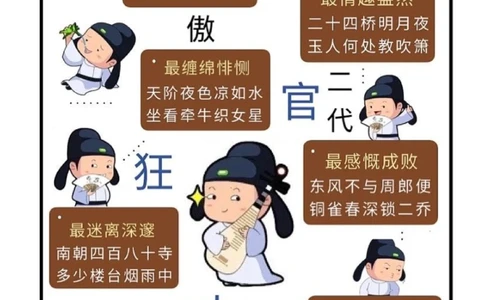 杜牧｜他那么有财有才，你们竟然说他花心_中小学精品资料(高清可打印)_古诗词大全集281份高清资料整理版