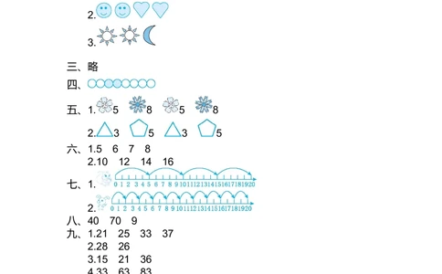 第七单元测试卷（2）_小学试卷大合集_一年级数学下册（单元期中期末试卷）_人教版一年级数学下册单元期中期末测试卷_第七单元找规律