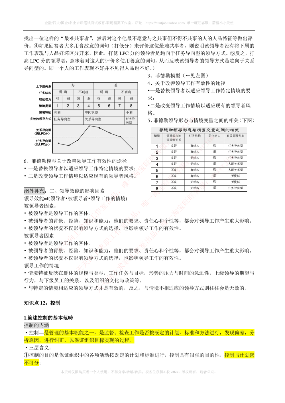 2-1-市场类专业知识点--管理学复习知识点讲义整理_三桶油_中石化笔试_中石化笔试_3、中石化招聘笔试完整知识点（专业知识部分）