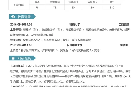 工商管理专业_26考研复试_考研复试资料合集26_考研复试简历124款_按专业分类