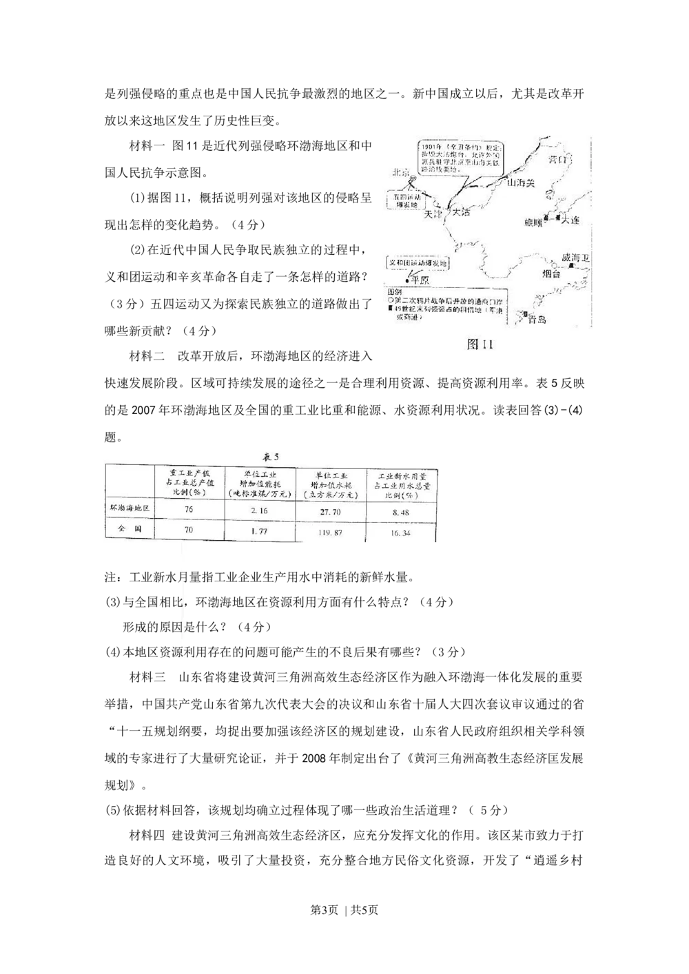 2009年高考历史试卷（山东）（空白卷）_历史历年高考真题_新&middot;Word版2008-2025&middot;高考历史真题_历史（按省份分类）2008-2025_2008-2025&middot;（山东）历史高考真题
