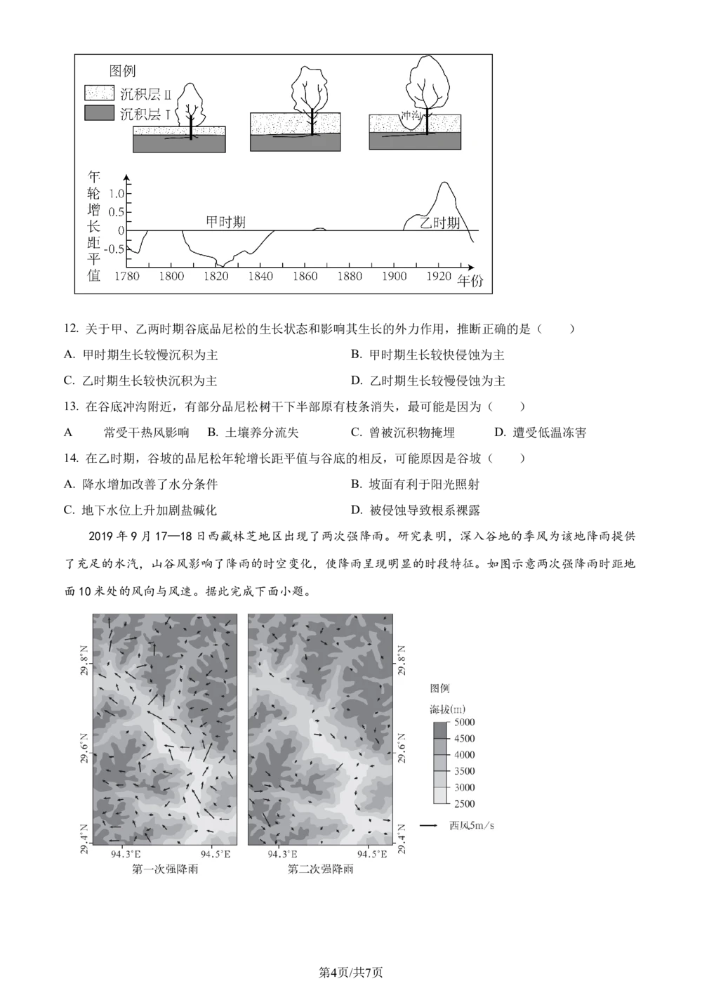 2024年高考地理试卷（湖南）（空白卷）_历年高考真题合集_地理历年高考真题_新&middot;Word版2008-2025&middot;高考地理真题_地理（按省份分类）2008-2025_2008-2025&middot;（湖南）地理高考真题