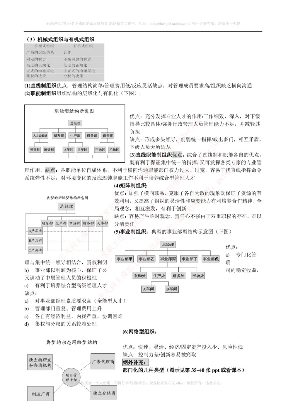 2-1-市场类专业知识点--管理学复习知识点讲义整理_三桶油_中石化笔试_2-中国石油化工集团（中石化）2022招聘笔试完整知识点（专业知识部分）