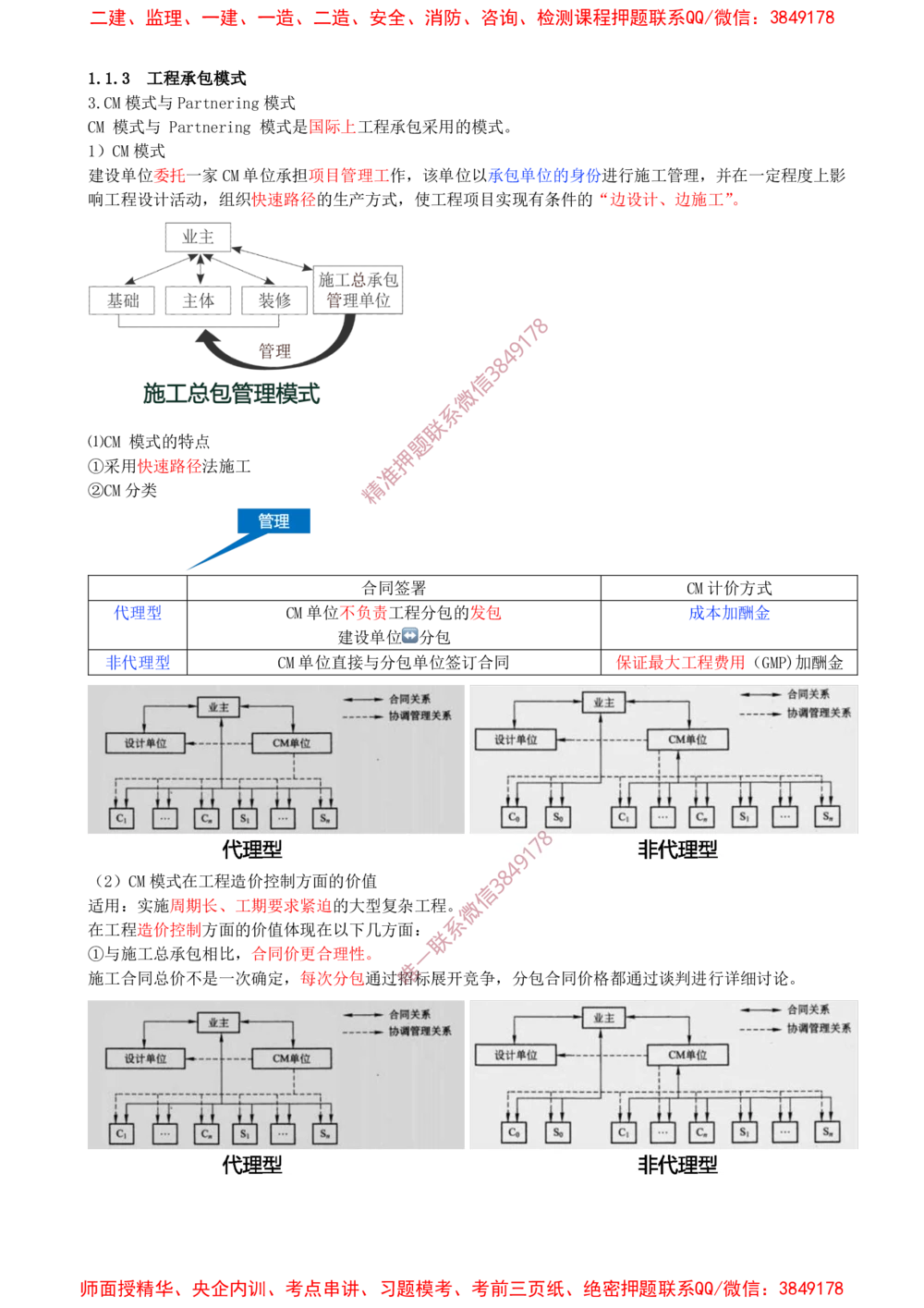 04-第1章-1.1.3-工程承包模式（二）_2026年一级建造师_2026年一建管理_2025年一建管理SVIP_02-基础精讲✿高端面授✿深度强化_17-管理《教材精讲班》金月SMR推荐
