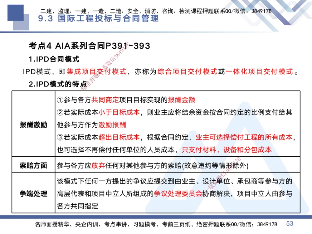 03.2025黄雨诗-考点专项突破-管理3_2026年一级建造师_2026年一建管理_2025年一建管理SVIP_02-基础精讲✿高端面授✿深度强化_41-管理《考点专项突破》黄雨诗HX_讲义