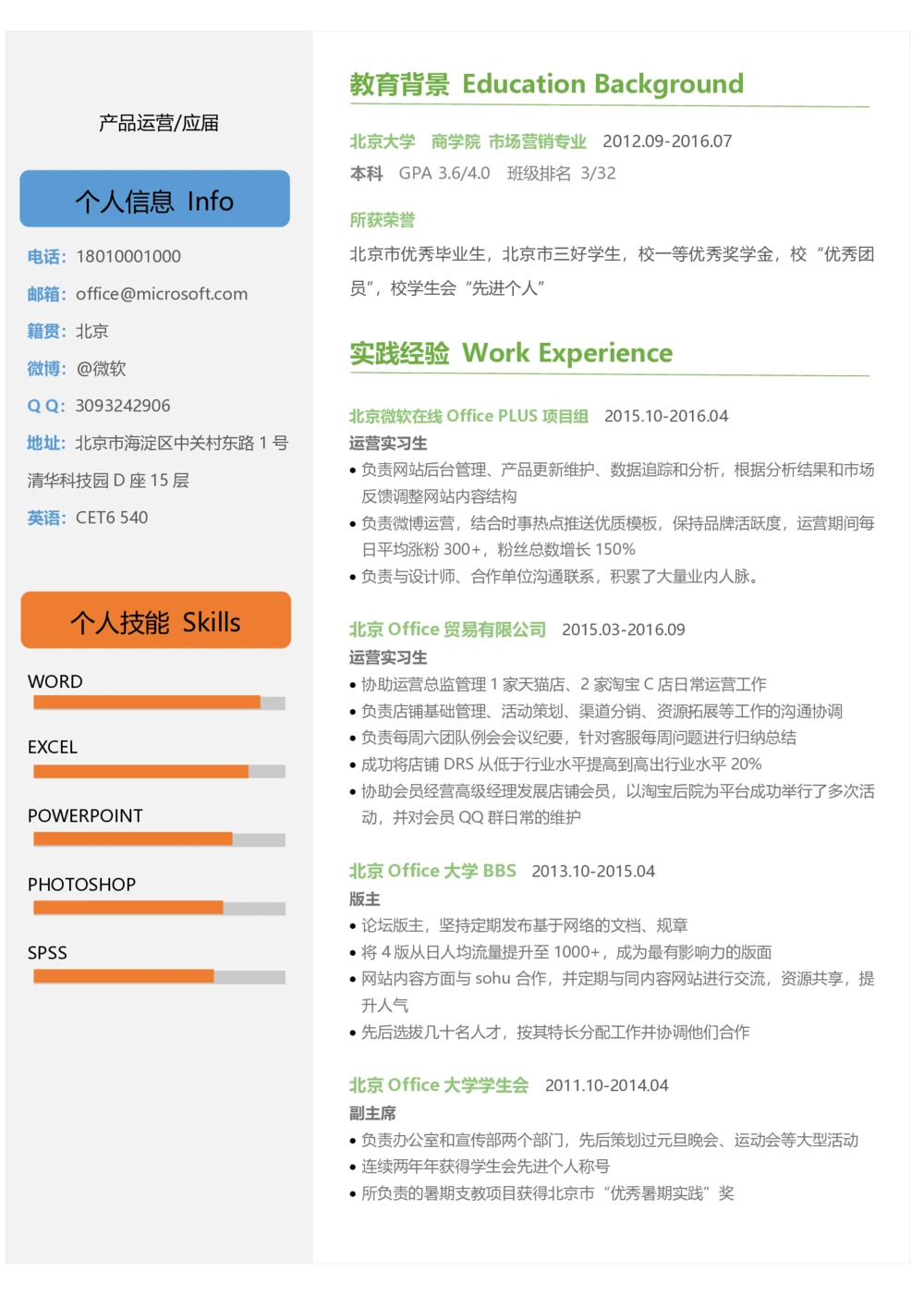 30_26考研复试_10考研复试资料25_2025考研复试简历124款_106单页简历模板