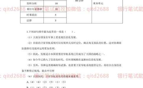 (2022秋招）中国工商银行2021招聘笔试真题及答案解析2022-9-25010263_2025春招题库汇总_银行题库-1_银行全套上岸资料_各银行笔试真题_银行校招真题