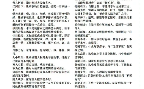 高考高频成语_中小学精品资料(高清可打印)_高中大全集高清资料整理版
