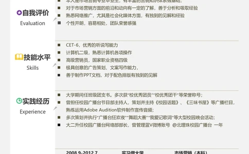 36_26考研复试_考研复试资料合集26_考研复试简历124款_106单页简历模板
