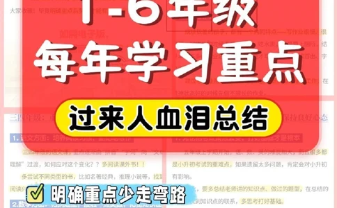 重要-1-6年级每年学习重点_2025抖音最火小学全科全年级资料大全集超完整版_学习方法VIP资源禁止外传