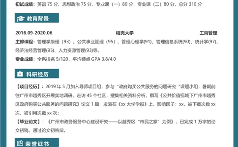 公共管理_26考研复试_考研复试资料合集26_考研复试简历124款_按专业分类
