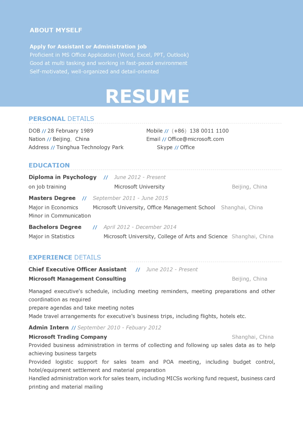 2_26考研复试_考研复试资料合集26_考研复试简历124款_6款英文模板