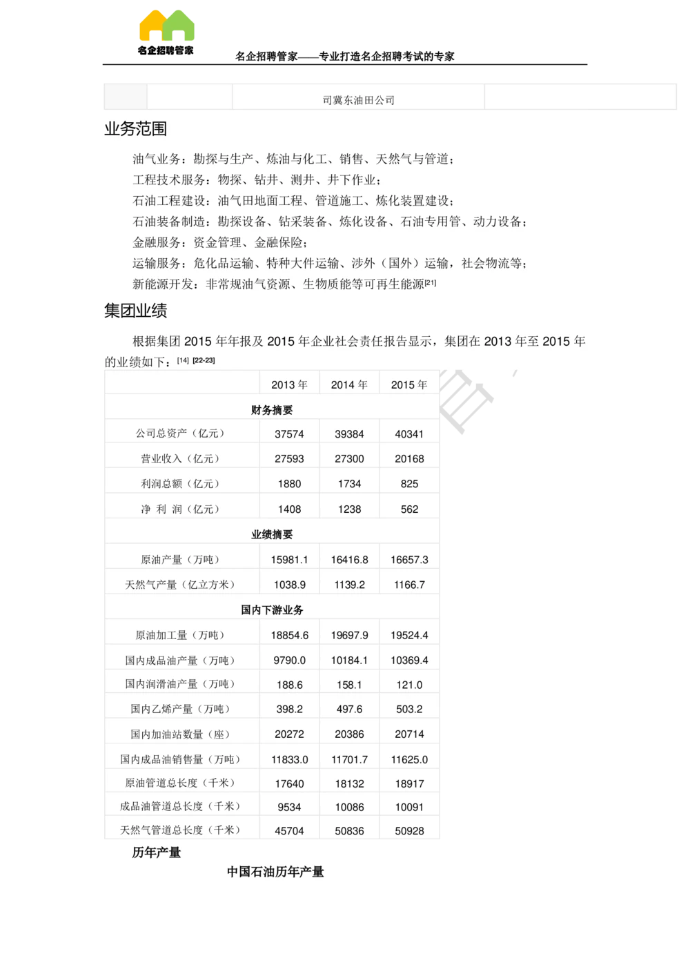 03中国石油天然气集团公司企业介绍_三桶油_中国石油_中石油面试资料_02第二步：中石油面试准备工作