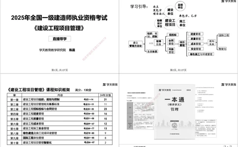 02.2025年一建《管理》直播带学--第1章黑白打印版_2026年一级建造师_2026年一建管理_2025年一建管理SVIP_02-基础精讲✿高端面授✿深度强化_34-管理《直播带学班》陈晨XT