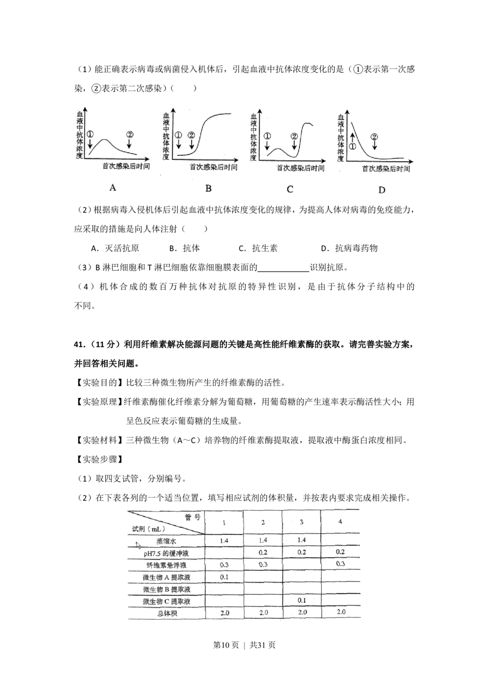 2008年高考生物试卷（上海）（解析卷）_生物历年高考真题_新&middot;PDF版2008-2025&middot;高考生物真题_生物（按试卷类型分类）2008-2025_自主命题卷&middot;生物（2008-2025）_上海自主命题&middot;生物（2008-2022）