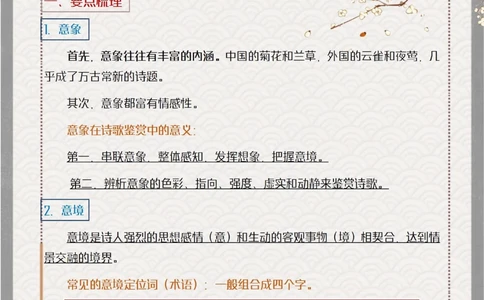 超全常考古诗意象做题模板全解析_中小学精品资料(高清可打印)_古诗词大全集281份高清资料整理版