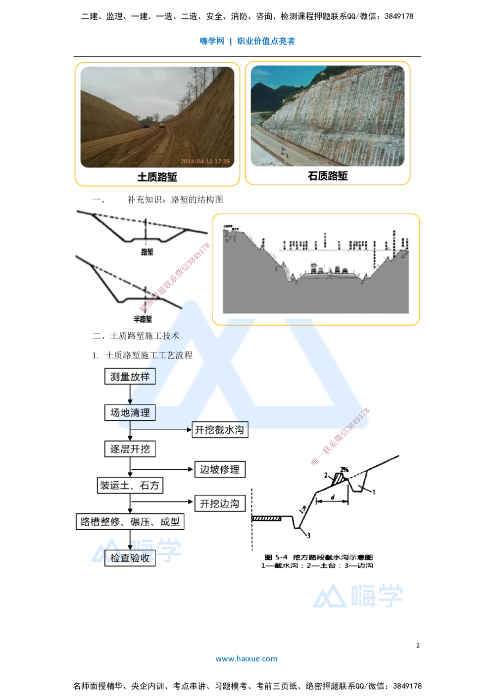 03.2025黄铃-3D实景通关-第一篇公路工程技术（2）挖方路基施工_2026年一级建造师_2026年一建公路_2025年一建公路SVIP_02-基础精讲✿高端面授✿深度强化_讲义