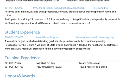 3_26考研复试_考研复试资料合集26_考研复试简历124款_6款英文模板