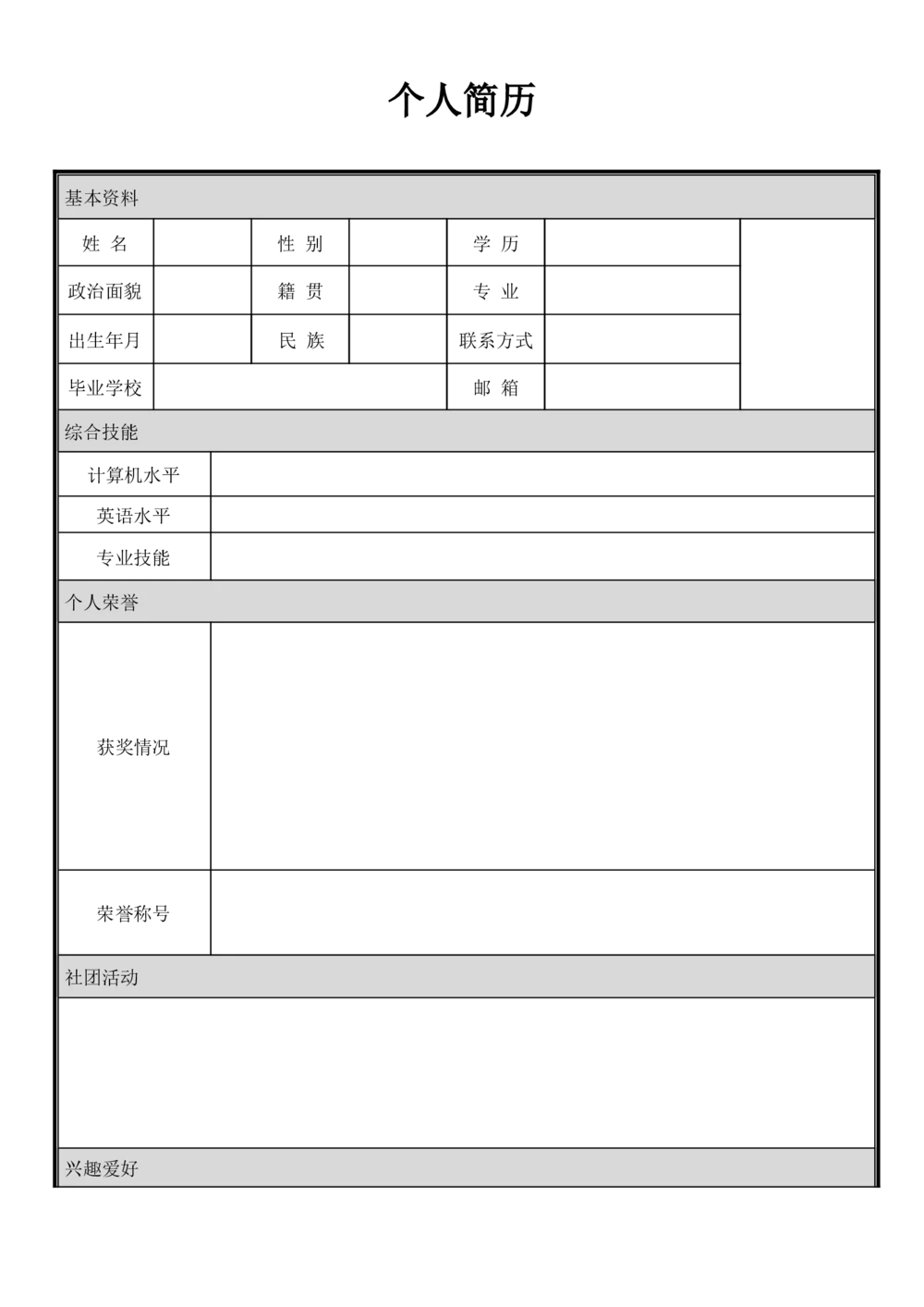 5，当年所用简历模板_26考研复试_复试真题、简历模板、补充资料（旧版资料）_考研经典面试系列（复试技巧调剂指导口语指导自我介绍导师模板）_01.复试联系导师及简历模板