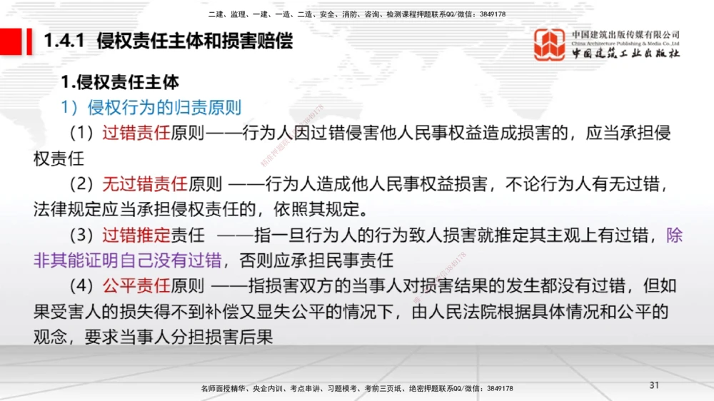 04节：1.3.1著作权制度～1.4.3建筑物和物件损害责任（12.22）_2026年一建法规_2026年一建法规SVIP_02-基础精讲✿高端面授✿深度强化_04-2026年一建法规-建工社-两轮基础直播-王文静_讲义