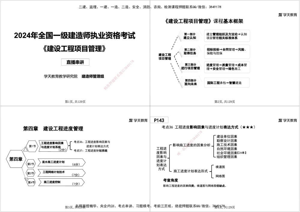 06.2025年一建《管理》直播带学--第4章黑白打印版_2026年一级建造师_2026年一建管理_2025年一建管理SVIP_02-基础精讲✿高端面授✿深度强化_34-管理《直播带学班》陈晨XT