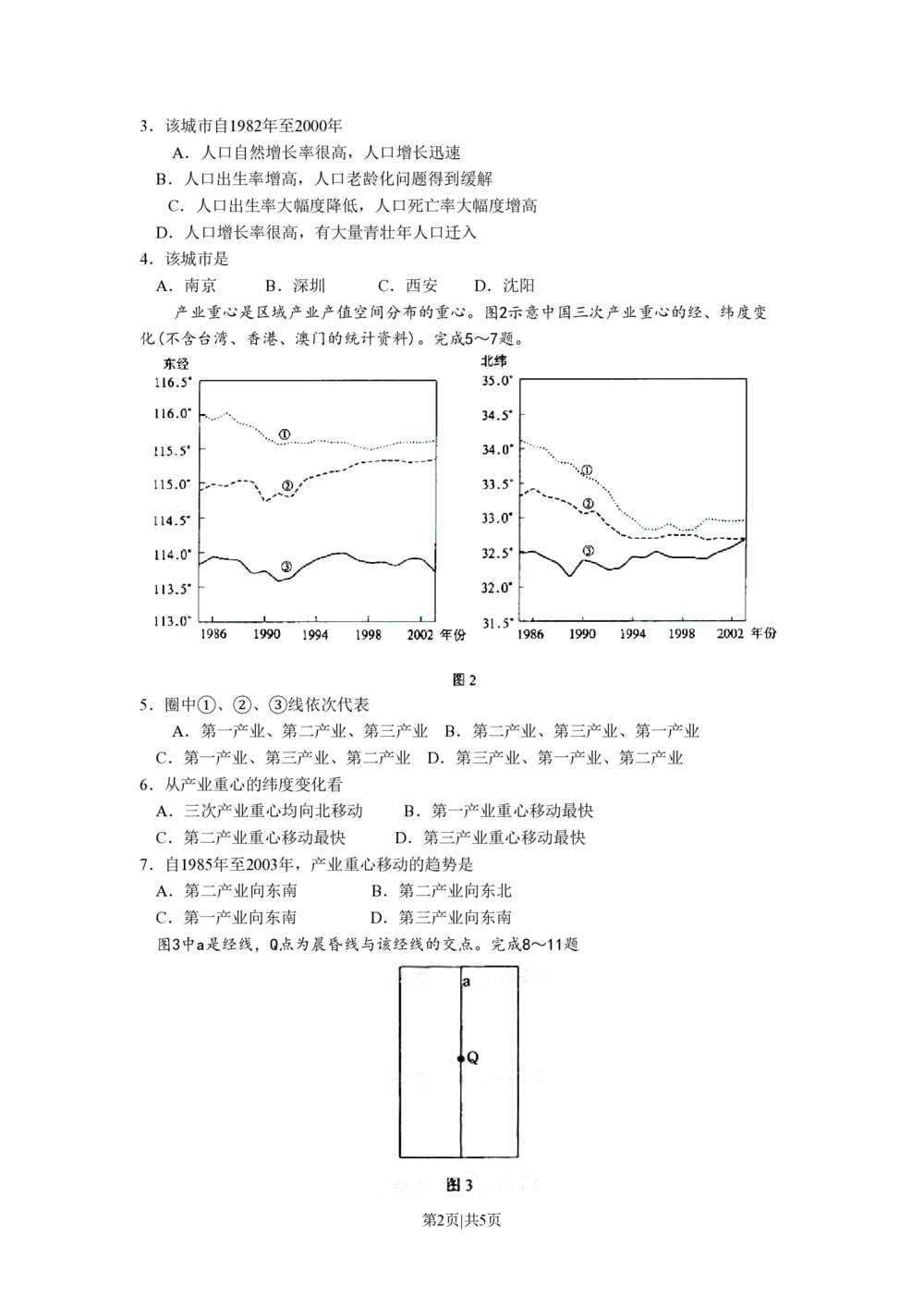 2008年高考地理试卷（全国卷Ⅰ）（空白卷）_地理历年高考真题_新&middot;PDF版2008-2025&middot;高考地理真题_地理（按省份分类）2008-2025_2008-2025&middot;（湖南）地理高考真题