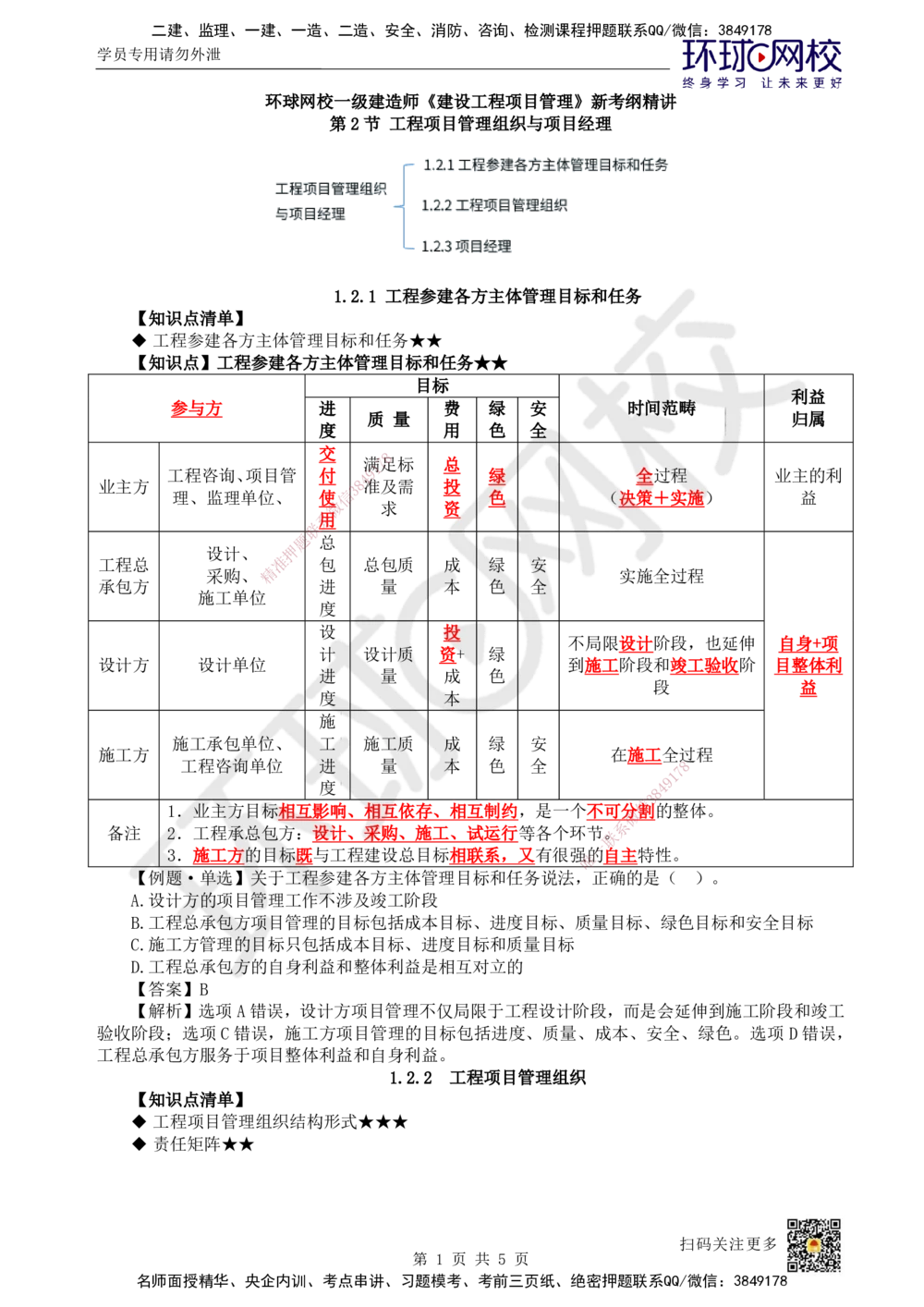 06.第6讲-12工程项目管理组织与项目经理1_2026年一级建造师_2026年一建管理_2025年一建管理SVIP_02-基础精讲✿高端面授✿深度强化_25-管理《考点精讲班》张君、郑春秋HQ_郑春秋