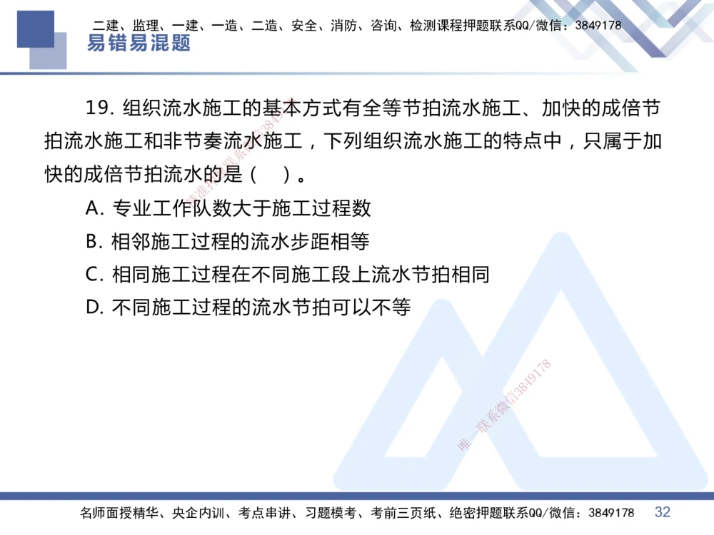 01.2025王晓丹-易错易混题讲解-管理_2026年一级建造师_2026年一建管理_2025年一建管理SVIP_04-冲刺串讲✿考点强化✿小灶集训_39-管理《易错易混讲解》黄雨诗HX_讲义