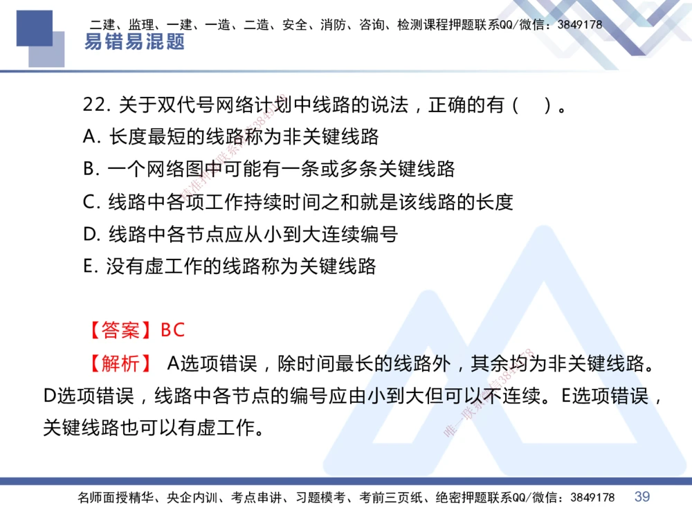 01.2025王晓丹-易错易混题讲解-管理_2026年一级建造师_2026年一建管理_2025年一建管理SVIP_04-冲刺串讲✿考点强化✿小灶集训_39-管理《易错易混讲解》黄雨诗HX_讲义