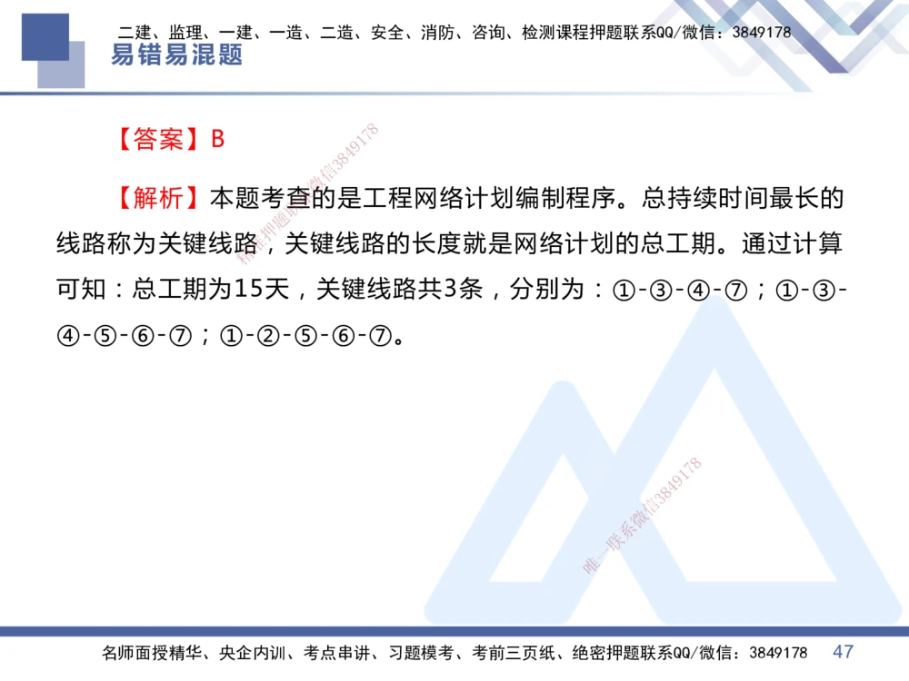 01.2025王晓丹-易错易混题讲解-管理_2026年一级建造师_2026年一建管理_2025年一建管理SVIP_04-冲刺串讲✿考点强化✿小灶集训_39-管理《易错易混讲解》黄雨诗HX_讲义