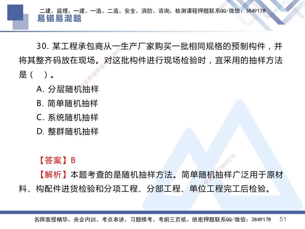 01.2025王晓丹-易错易混题讲解-管理_2026年一级建造师_2026年一建管理_2025年一建管理SVIP_04-冲刺串讲✿考点强化✿小灶集训_39-管理《易错易混讲解》黄雨诗HX_讲义