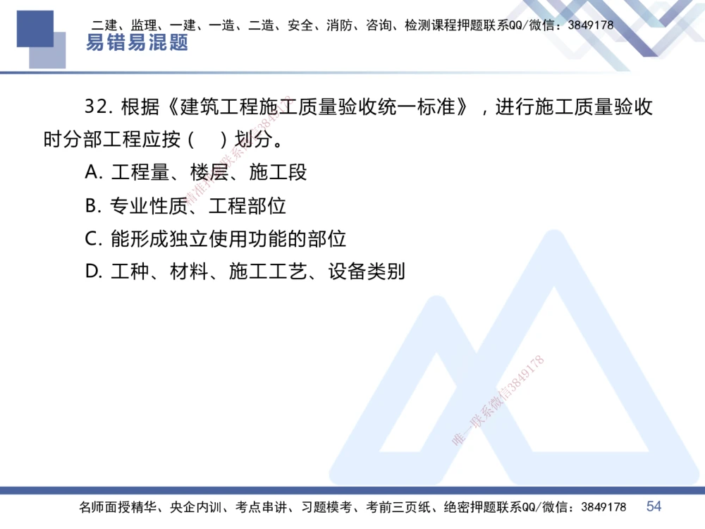 01.2025王晓丹-易错易混题讲解-管理_2026年一级建造师_2026年一建管理_2025年一建管理SVIP_04-冲刺串讲✿考点强化✿小灶集训_39-管理《易错易混讲解》黄雨诗HX_讲义