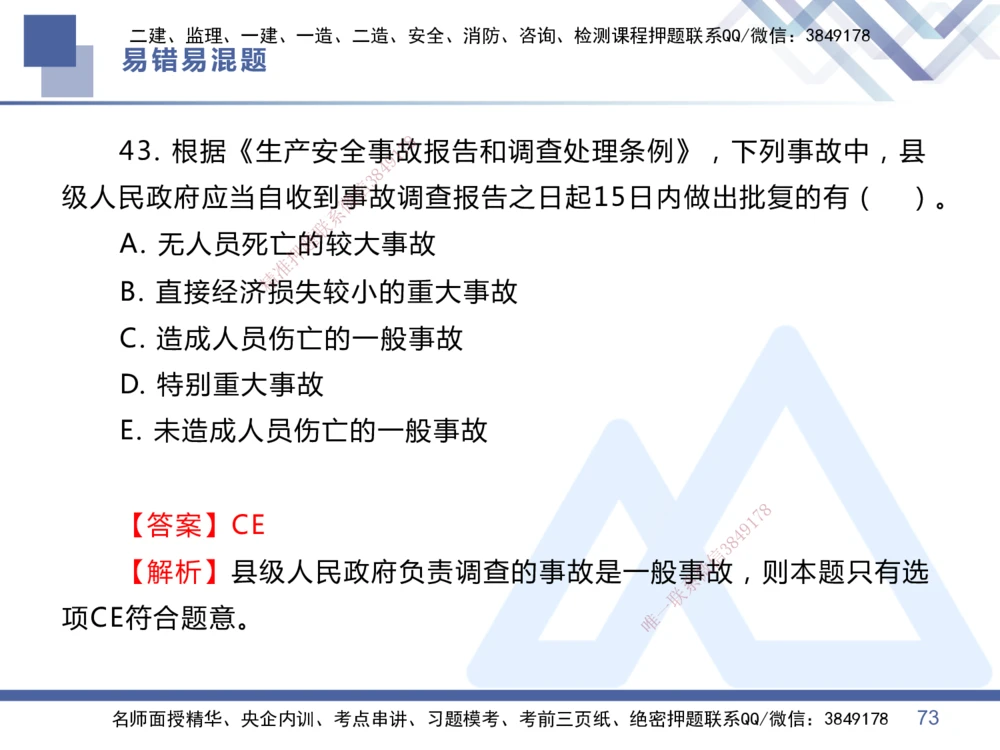 01.2025王晓丹-易错易混题讲解-管理_2026年一级建造师_2026年一建管理_2025年一建管理SVIP_04-冲刺串讲✿考点强化✿小灶集训_39-管理《易错易混讲解》黄雨诗HX_讲义